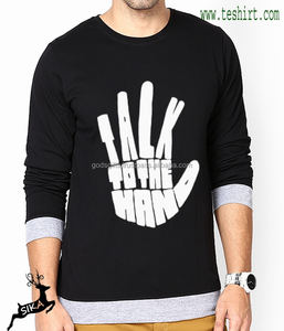 เสื้อยืดแขนยาวลายพรางสำหรับผู้ชายเสื้อยืดผ้าฝ้ายโพลีรีไซเคิลและผ้าฝ้ายอินเดียจาก tirupur อินเดีย - Product Image 5