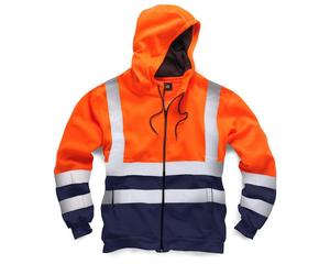 Sudadera con capucha de lana de seguridad reflectante de alta visibilidad para hombres impermeable antiestático transpirable térmico para uso en carretera - Product Image 2