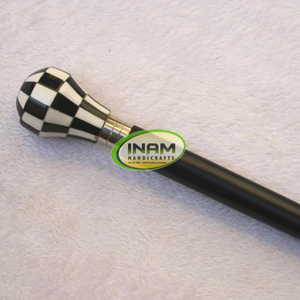 Mango de perilla de resina para caminar, bastones de madera para caminar con mango de resina - Product Image 1