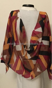 100% Silk Summer Women's Medium Length Traditional Scarf Shawl Adult Accessory Stole - Product Image 2