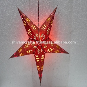 Lámparas/Linternas de Papel Impreso de 60 cm para Decoraciones Navideñas de Interior, Marca LAXMANS, Proveedor Mayorista de la India - Product Image 4