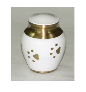 ขายร้อนราคาถูกออกแบบสีขาวสัตว์เลี้ยงโกศสำหรับขี้เถ้าสัตว์เลี้ยง - Product Image 3