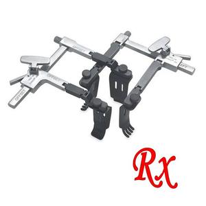 Renix International <span class=keywords><strong>SET</strong></span> retraktor serviks canggih sabuk hitam baja tahan karat dengan <span class=keywords><strong>Set</strong></span> instrumen Manual pisau biru - Product Image 2