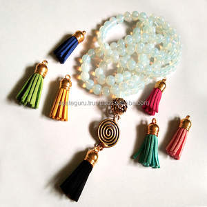 Venta al por mayor Opalite Beads Jap Mala Temple Jewelry Cristal hecho a mano para Reiki y Crystal Healing Stone Material de piedras preciosas - Product Image 1