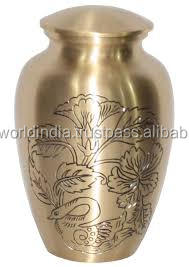 Dynasty Silver Gold American Style Metal Cremation Urn para adultos Suministros funerarios de latón y metal con caja de Brassworld India - Product Image 4