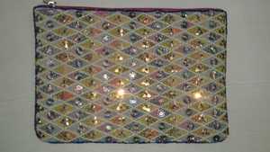 Indian Bohemian Style Handmade Beaded Designer Clutch <b>Messenger</b> <b>Bag</b> Women Elegant Boho Evening Shopping Party Shoulder <b>Bags</b> - Product Image 4