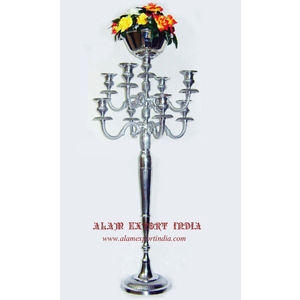 Newly Design Wedding Centerpiece Decoration <b>Tall</b> Size Metal Aluminum 9 Arm Candelabra <b>Candle</b> <b>Holder</b> Golden Finished at Cheapest - Product Image 4