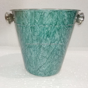 Cubos de cerveza de hielo, Enfriador de hielo, cubo de Metal promocional directo de fábrica, cubo de hielo en diseño de mármol de acero inoxidable - Product Image 1