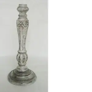 ¡En venta! Lámpara de mesa de madera tallada a mano para decoración de hogar y hotel - Product Image 1