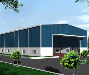 Conception de hangar industriel, structure en acier préfabriquée moderne, entrepôt de <span class=keywords><strong>grande</strong></span> taille par la marque - Product Image 5