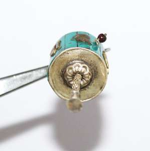 2 pendentifs en argent sterling 1/2 massif avec grenat rouge turquoise de 925 pouces pour cadeaux, bijoux certifiés GIA. - Product Image 4