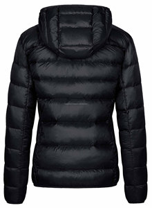 Chaqueta ultraligera de plumón para mujer, chaqueta acolchada con capucha/burbuja en XL, tela de punto, decoración de piel, equipo de invierno Unisex - Product Image 2