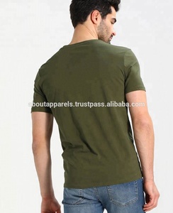 เสื้อยืดระบายอากาศแขนสั้นสำหรับผู้ชายสีเขียวธรรมดา - Product Image 2