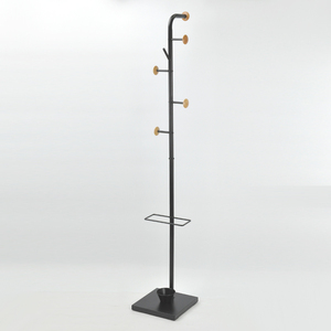 Perchero de diseño giratorio con forma de círculo redondo blanco de metal - Product Image 6