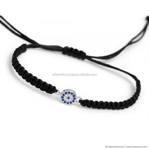 สร้อยข้อมือผ้าฝ้ายสีสันสดใสใหม่กำไลข้อมือมิตรภาพ - Product Image 6