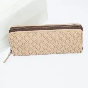 Dompet kulit asli lipat dua pria, dompet kulit asli, lipat ganda, tas Vintage, hadiah, buatan tangan barat, kotak OEM Unisex, gaya besar buah