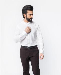 Chemise de bureau à manches courtes en polyester/coton, boutonnée, douce, été, sur mesure, OEM, pour hommes matures, vente en gros - Product Image 1