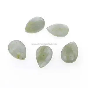 Green Aventurine 10x7mm Pear Briolette Cut 2.1 Cts Jewelry Setting Stone