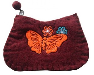 Portefeuille zippé en coton élégant pour filles faites à la main avec accessoire fonctionnel à motif de fleurs mignonnes pour clés et pièces de monnaie - Product Image 3