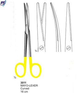 MAYO Lexer-Tijeras rectas de 16cm, Instrumentos dentales FS:3010 - Product Image 6