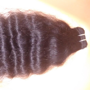 2024 cabello castaño natural tejido de la India. Tejido de cabello humano Indian Temple. Tejido de cabello indio sin procesar - Product Image 1