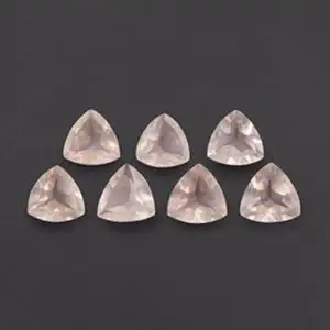 4mm Natural Rose Quartz Trillion Cut Loose Wholesale Price Gemstones Manufacturer Buy Online Now Semi Precious Stones Supplier