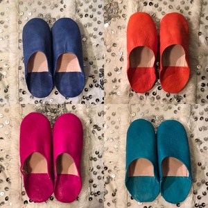 Sandales babouches en cuir véritable pour femmes, pour le printemps et l'été, fabriquées au Maroc - Product Image 1