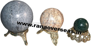 Esferas de cristal de Metal con esferas de piedra para decoración del hogar, esferas de bolas con diferentes tamaños - Product Image 2