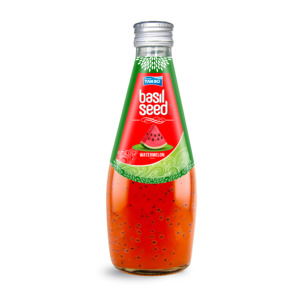 Vietnam OEM ODM Basil Seed Drink 8 Brix Fruit Flavor in 290ml Glass <b>Bottle</b> - Product Image 6