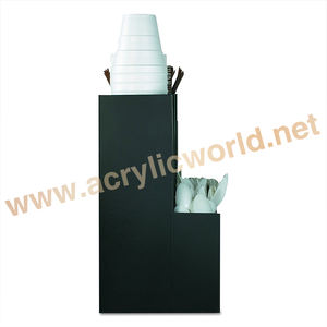 Organizador de condimentos acrílicos para montar en la pared, soporte dispensador de acrílico transparente - Product Image 3