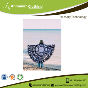 <b>Indian</b> Handmade Round Mandala Tapestry Printed Beach <b>Throw</b> or Mat - Product Image 2