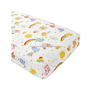 Plain Jersey Cotton Fitted Baby Crib Sheets - Product Image 1