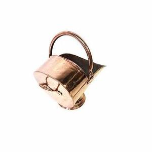 Elegant Styles Antique Design Metal Coal Bucket and Candle Vase Set Pure Copper <b>Fireplace</b> Accessories - Product Image 6