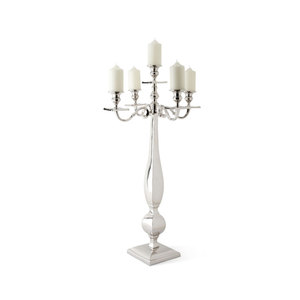 Gold White <b>Silver</b> Candle Holders Metal <b>Candlestick</b> Flower Stand Vase Table Centerpiece Event Flower Rack Road Lead Wedding Decor - Product Image 5