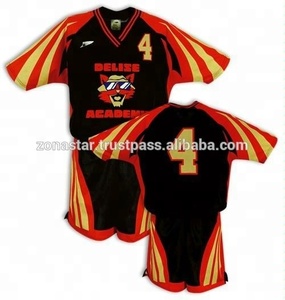 Venta al por mayor por encargo fútbol Jersey Set uniformes 100% poliéster mejor calidad con nombre del equipo OEM servicio disponible - Product Image 4