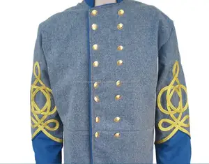 Men's Clothes 2025 Spring & Autumn New Trend Embroidered Casual Civil Frock Coats for Sale - Product Image 1