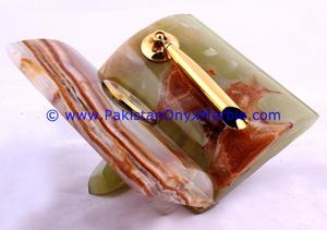 Horloge de Table en marbre et Onyx, horloge en marbre et Onyx, montres en marbre et Onyx - Product Image 5