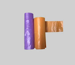 t-shirt plastic bags on roll made in Vietnam - Product Image 1