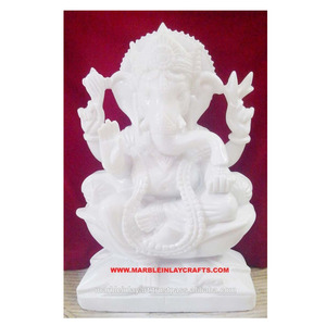 Marble God Ganesha <b>Statue</b> - Product Image 1