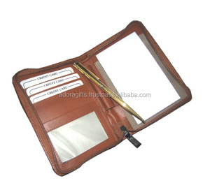 Brown Genuine Leather Zip Around <b>Planner</b> A5 Size Business Style Journal Gift Diary Cover - Product Image 1