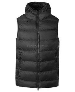 เสื้อกั๊กมีฮู้ดแบบถักแขนกุดน้ำหนักเบาระบายอากาศได้ดีสำหรับฤดูหนาว - Product Image 3