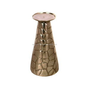 Portavelas de Metal, portavelas decorativo dorado, fabricante de decoración navideña, portavelas Tapper plateado para boda de exportación - Product Image 1