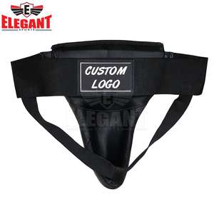 Protector de ingle barato de cuero sintético Taekwondo MMA Protector de ingle Kick Boxing Protección de ingle Guard - Product Image 6
