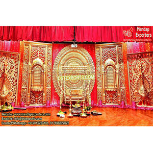 South Indian Wedding Stage Back-<b>frames</b> Royal Wedding Stage <b>Backdrop</b> Panel Srilankan Wedding Stage Back-<b>Frames</b> - Product Image 1