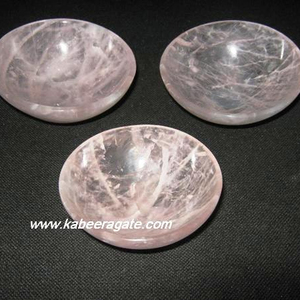 ขายส่งพลอยชาม: โรสควอตซ์ชาม - Product Image 1