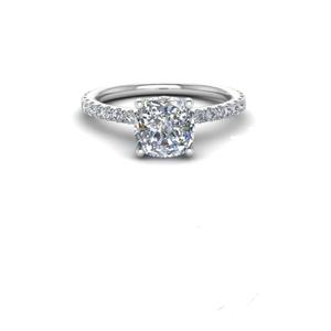 1.00TCW Bague de mariage de créateur en diamant solitaire rond véritable Collection de bagues en diamant élégantes - Product Image 1