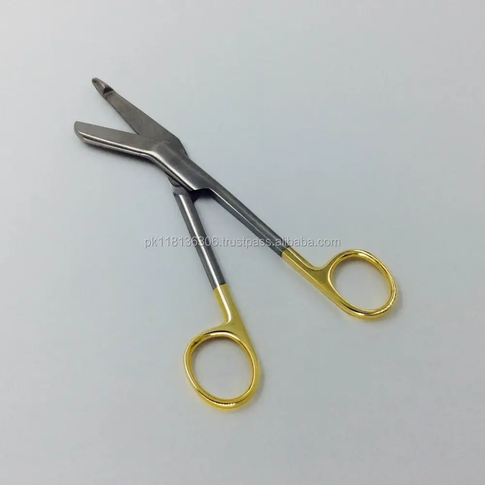 Médico Curativo Cirúrgico Curativo Tesoura Lister 7.5 "Pinça Pinças Clipe Base de Instrumentos Cirúrgicos Venda de Metal OEM