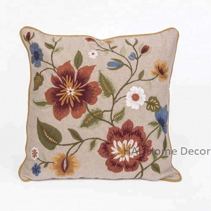 Funda de cojín de sofá para decoración del hogar, fundas de cojín bordadas al por mayor, funda de almohada de algodón decorativa - Product Image 1