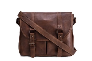 Bandolera de cuero curtido para hombre, bolso de hombro, hecho a mano - Product Image 6