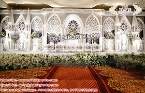 Muslim <b>Wedding</b> Ancient Stage Decoration Asian <b>Wedding</b> Luxury Stage Setup <b>Wedding</b> Brand New Stage Set with <b>Frame</b> Canada Sales - Product Image 3